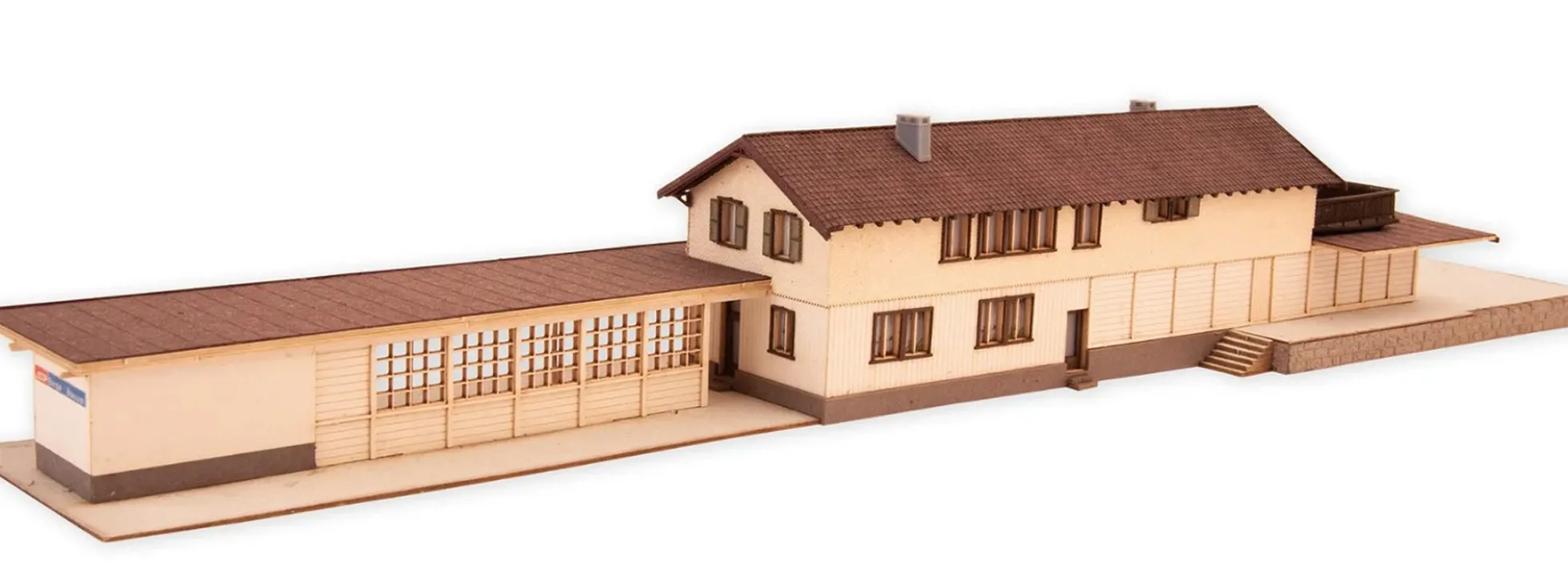 NOCH 63005 Laser-Cut Bahnhof Bergün | Bausatz Spur N
