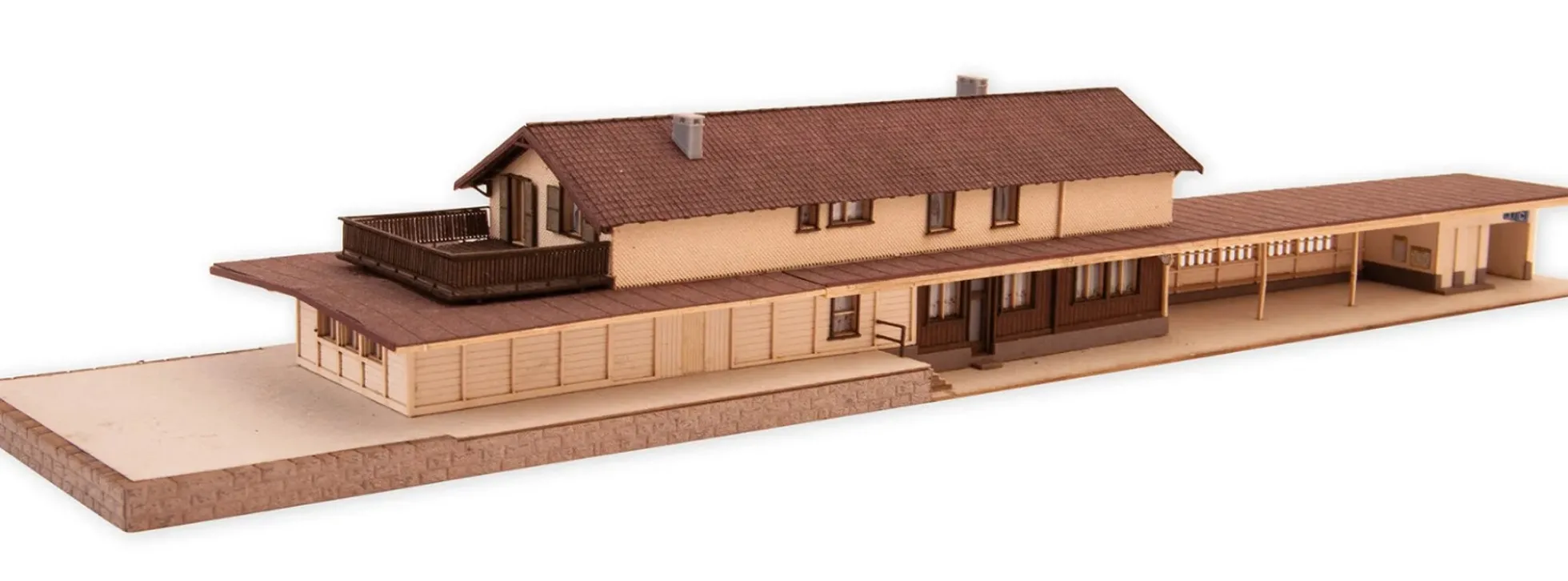 NOCH 63005 Laser-Cut Bahnhof Bergün | Bausatz Spur N