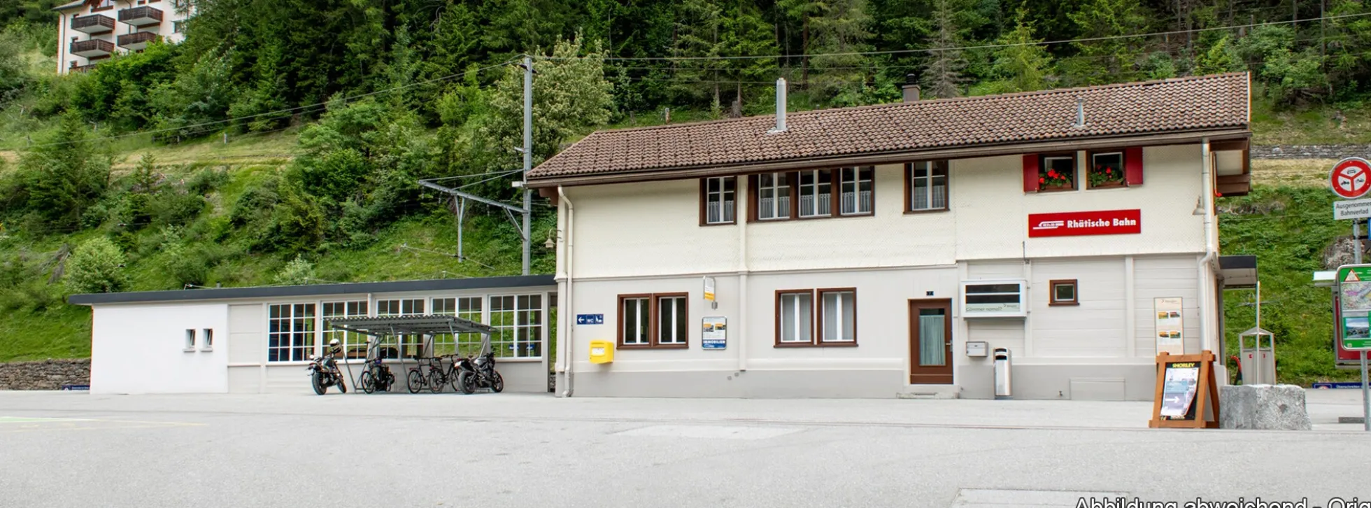 NOCH 66005 Laser-Cut Bahnhof Bergün | Bausatz Spur H0