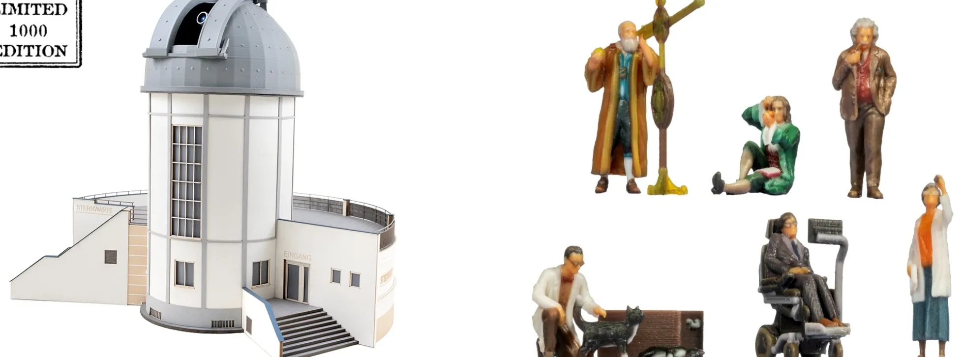 NOCH 66837 micro-motion Sternwarte Tübingen | mit Antrieb und Projektor | Gebäude Bausatz Spur H0