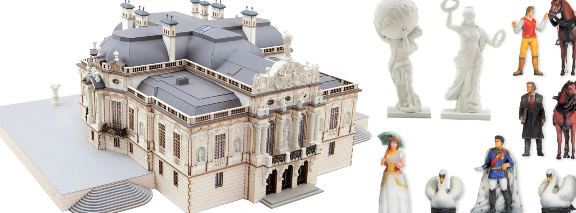 NOCH 66991 Schloss Linderhof | Laser-Cut | Gebäude Bausatz Spur H0
