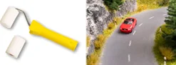 NOCH 60829 Straßenbau-Farbroller mit Ersatzrolle | Breite 50 mm | Anlagenbau Zubehör