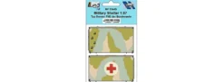 NPE NV23449 Bundeswehr-Kabinen Typ FM2 Flecktarn Wüste | 2 Stück | Beladung Spur H0