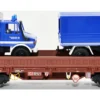 NPE NV43165 Schwerlastwagen Samms-u 454, braun, DB AG | THW Unimog | AC | Spur H0