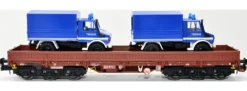 NPE NV43165 Schwerlastwagen Samms-u 454, braun, DB AG | THW Unimog | AC | Spur H0