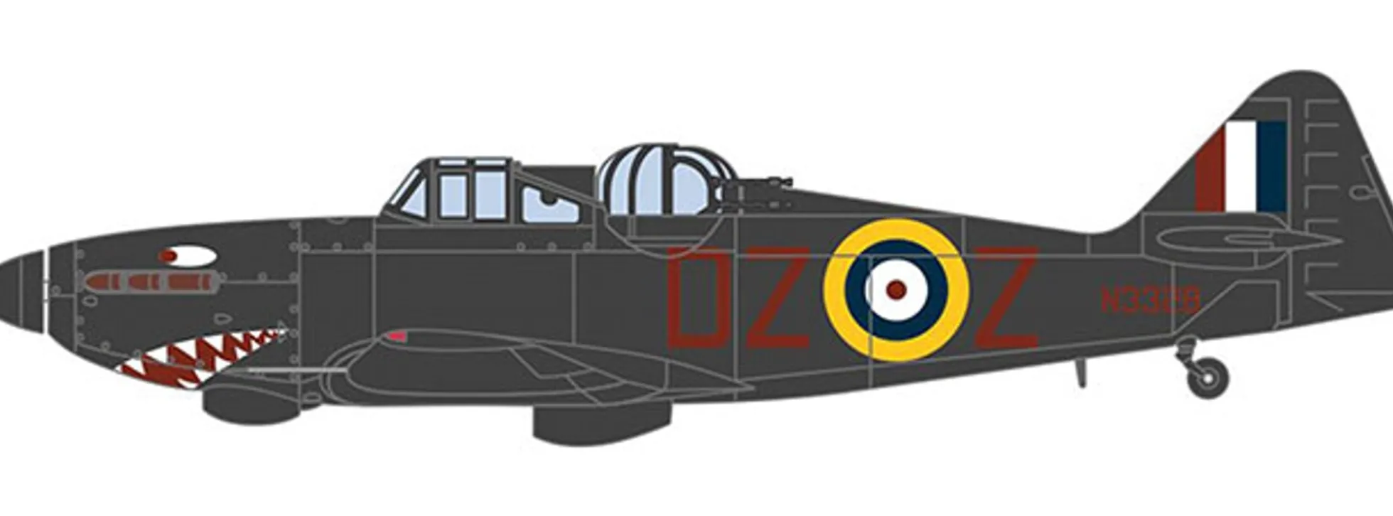 OXFORD 81AC094 Boulton Paul Defiant-151 Squadron 1941 | Flugzeugmodell 1:72