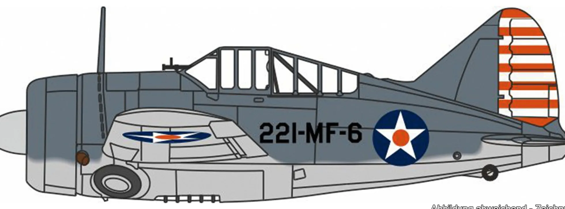 OXFORD 81AC131 Brewster F2A Buffalo VMF-221 USMC | WINGS 1:72