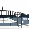 OXFORD 81AC132 Grumman TBF Avenger VC 76 Blopsy | WINGS 1:72