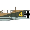 OXFORD 81AC114S Messerschmitt Bf 109F-4 Trop Boremski | Flugzeugmodell 1:72