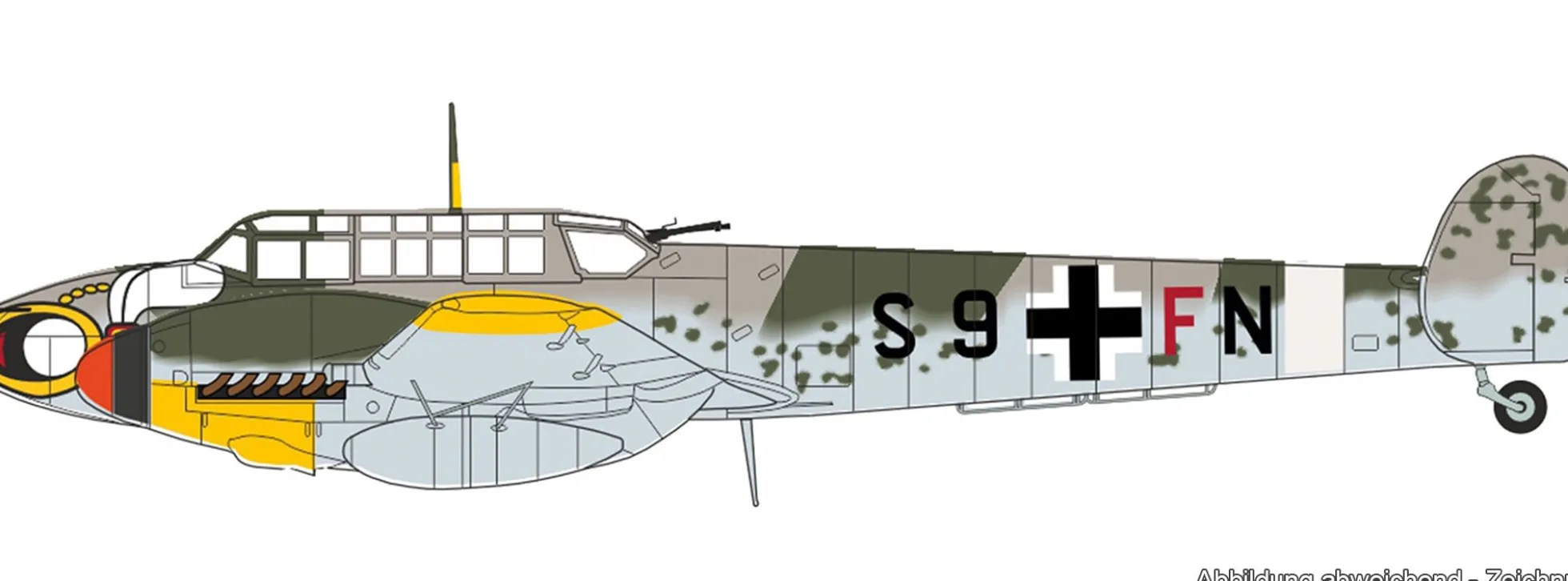 OXFORD 81AC115S Messerschmitt Bf 110G Wespe | WINGS 1:72