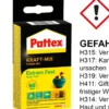 Pattex PK6FT KRAFT-MIX Extrem Fest 2 Komponenten-Kleber in Tuben | Inhalt 2 x 12 g
