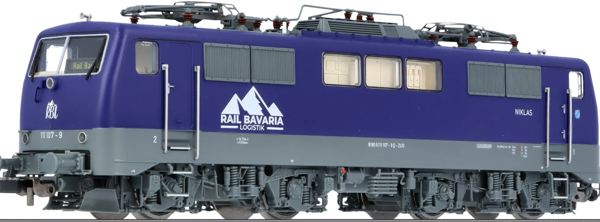 PIKO 71316 E-Lok BR 111 Rail Bavaria | AC Sound | Spur H0