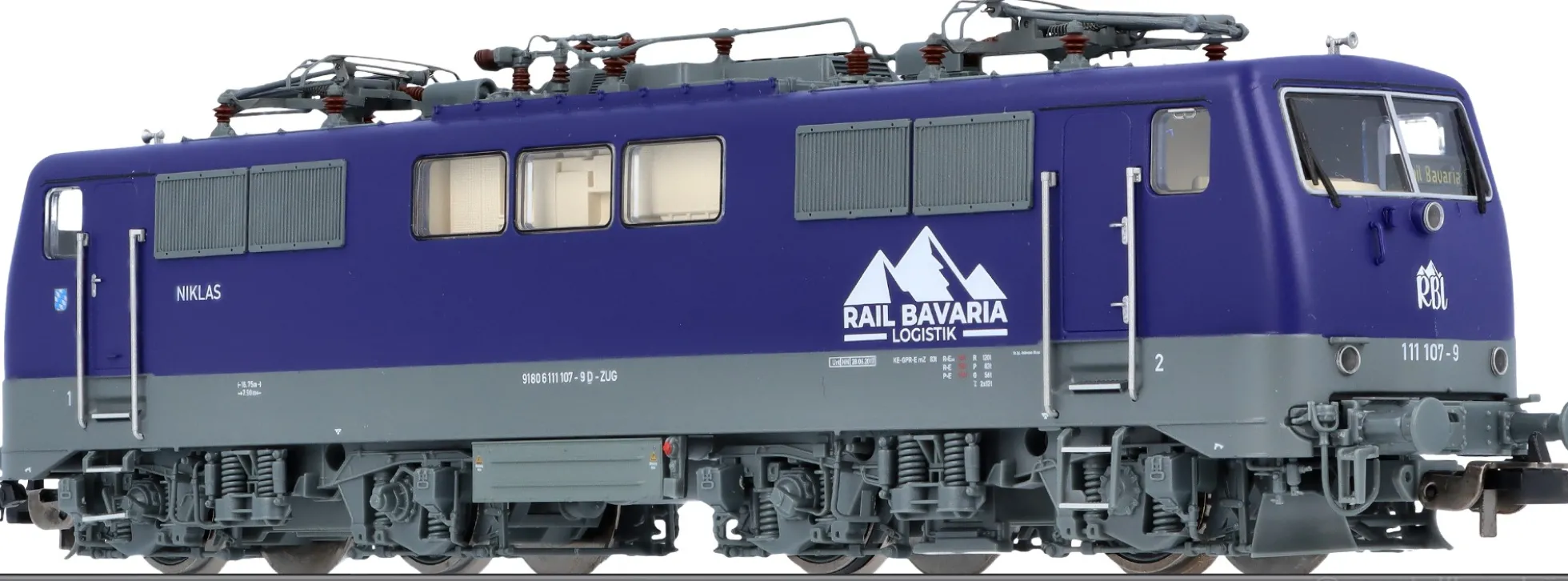 PIKO 71314 E-Lok BR 111 Rail Bavaria | DC analog | Spur H0