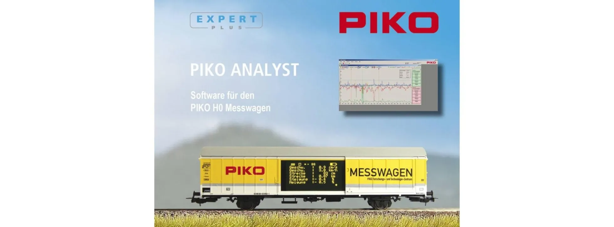 PIKO 55051 Software für PIKO H0 Messwagen 55050 | Lizenz-Versand per Mail