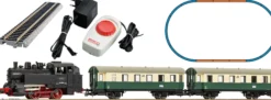 PIKO 57035 Start-Set BR 80 VSM mit Personenwagen NS | Bettungsgleis | DC analog | Spur H0