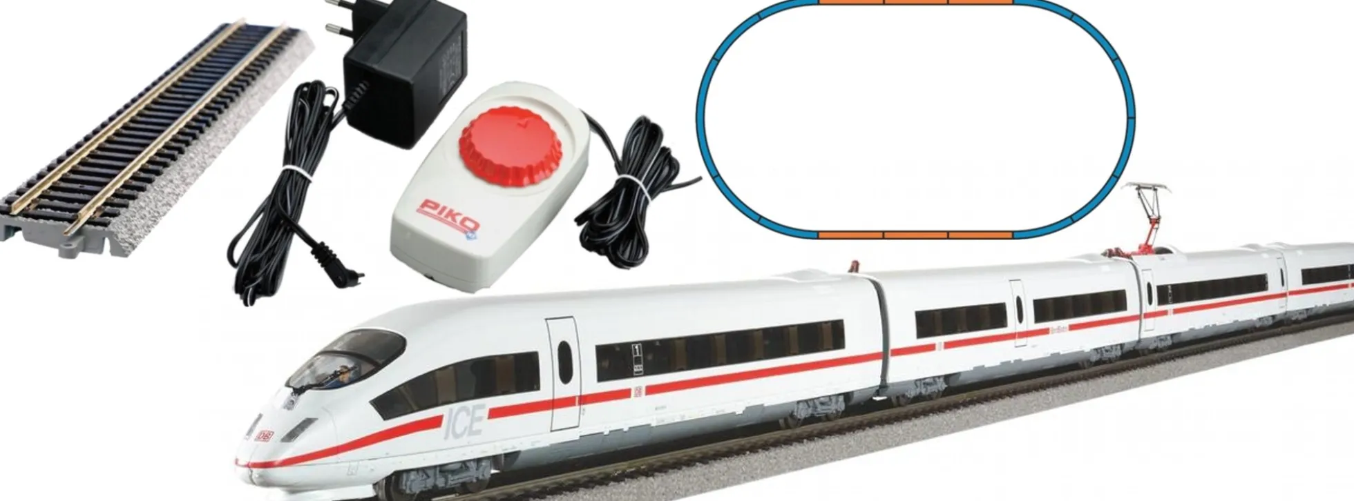 PIKO 57196 Start-Set ICE 3 Personenzug DB AG | DC analog | Spur H0