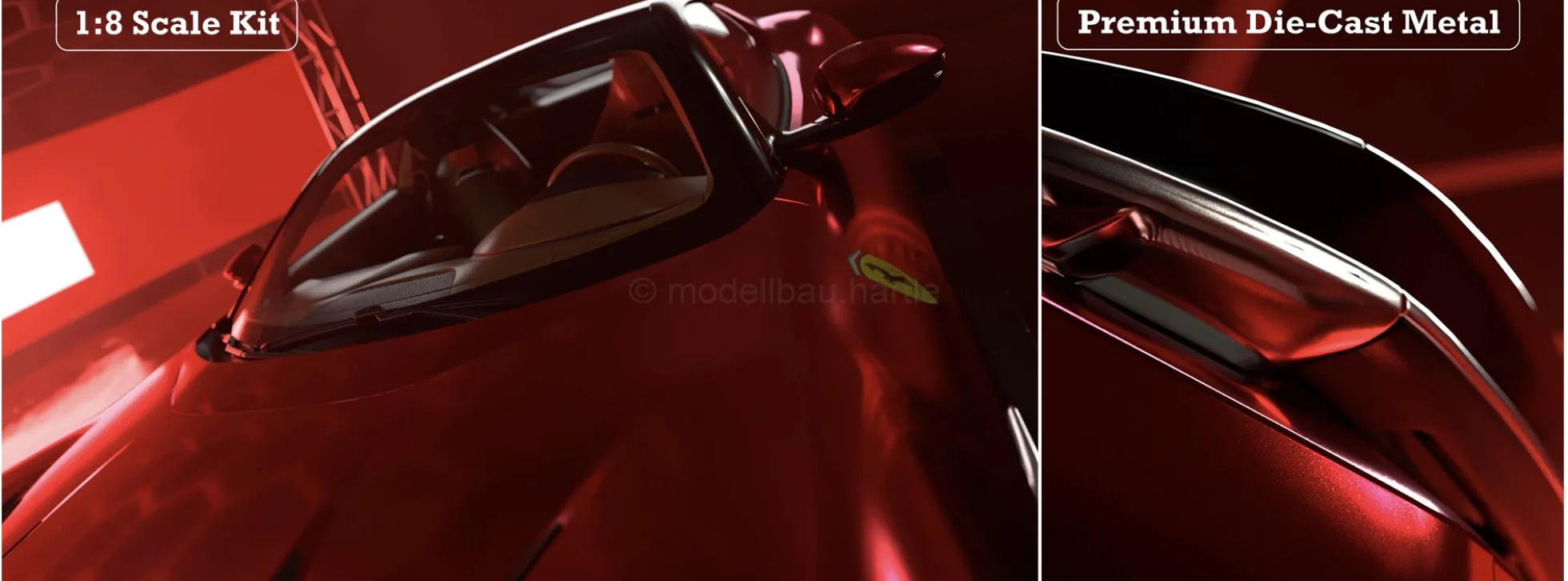 POCHER HK126 Ferrari 12Cilindri - Rosso Imola | Premium Auto Bausatz 1:8