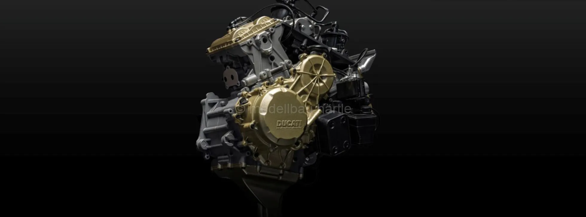 POCHER HKM124 Ducati V2 Superquadro Motor | Premium Bausatz 1:4