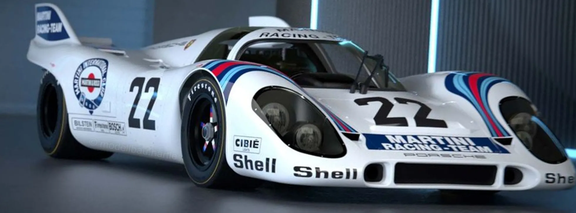 POCHER HK122 Porsche 917KH MARTINI Edition - Premium Auto Bausatz 1:8
