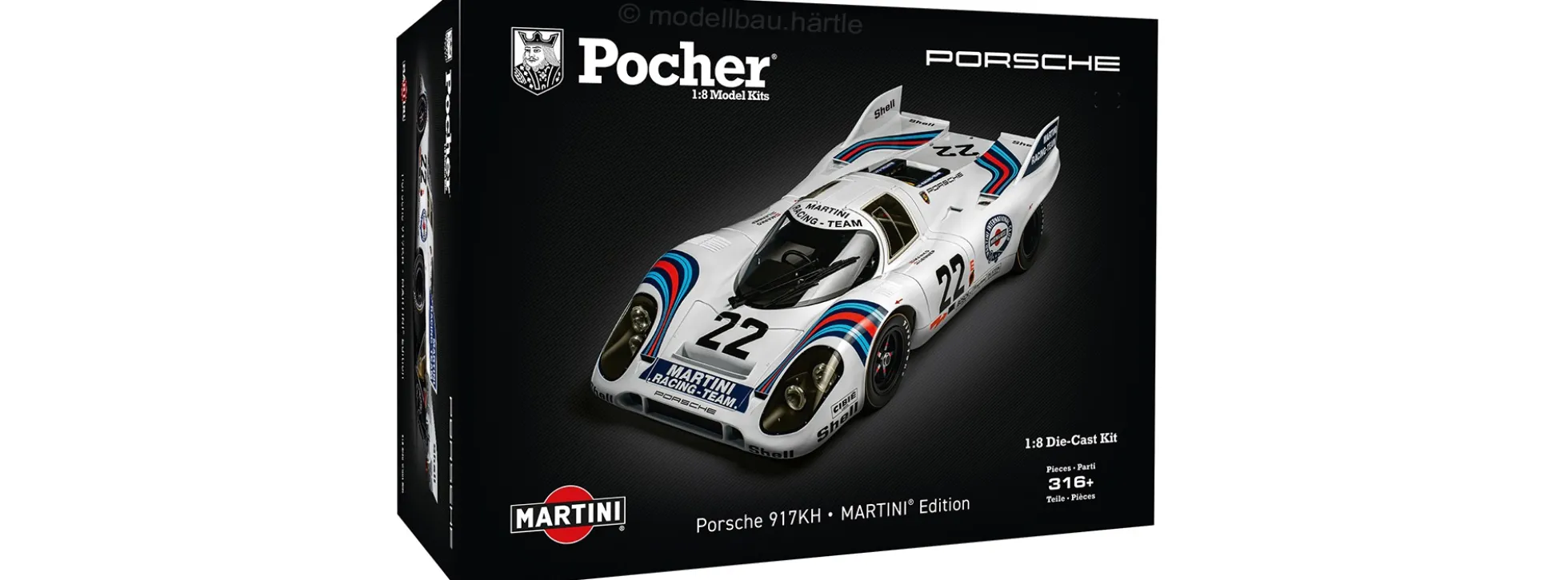 POCHER HK122 Porsche 917KH MARTINI Edition - Premium Auto Bausatz 1:8