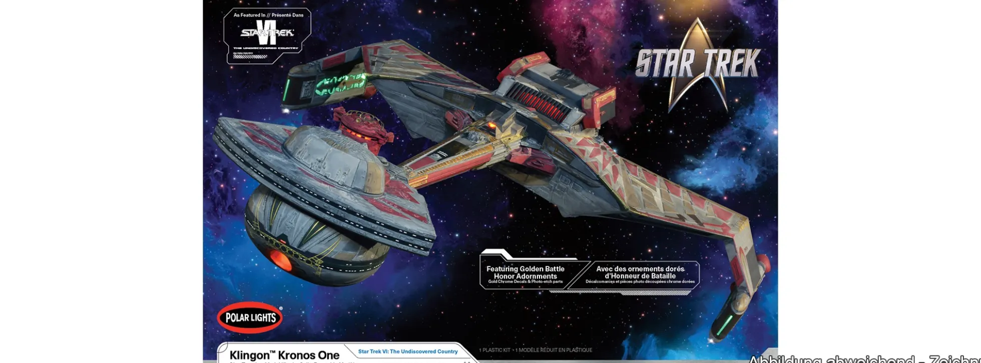 Polar-Lights 997M Star Trek 6 Das unentdeckte Land Kronos Eins | Raumfahrt Bausatz 1:350