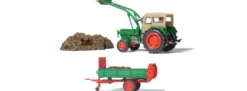 Preiser 17944 Ackerschlepper Deutz D 6206 mit BAAS-Lader | Traktormodell 1:87