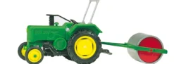 Preiser 17929 Ackerschlepper mit Ackerwalze | Modelltraktor Spur H0