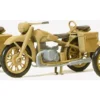 Preiser 16572 BMW R12 Motorrad Wehrmacht | 3 Stück | Bausatz Spur H0