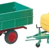 Preiser 17917 Einachsanhänger mit Ladepritsche und Fass Single-Axle Trailers | Anhängermodell 1:87