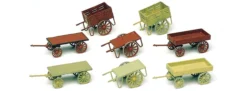 Preiser 17103 Handwagen (8 Stck.) Bausatz Spur H0