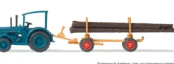 Preiser 79504 Hanomag-Schlepper mit Langholzanhänger | Modell Spur N