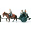 Preiser 16513 Leichte Feldhaubitze leFH 18 bespannt DR | Bausatz Spur H0