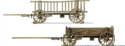 Preiser 30413 Leiter- und Kastenwagen Figuren Spur H0