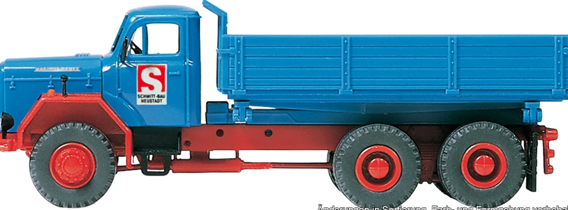 Preiser 31311 Magirus 200 D 26 AK 6x6 Dreiseitenkipper Schmitt | LKW-Modell Bausatz 1:87