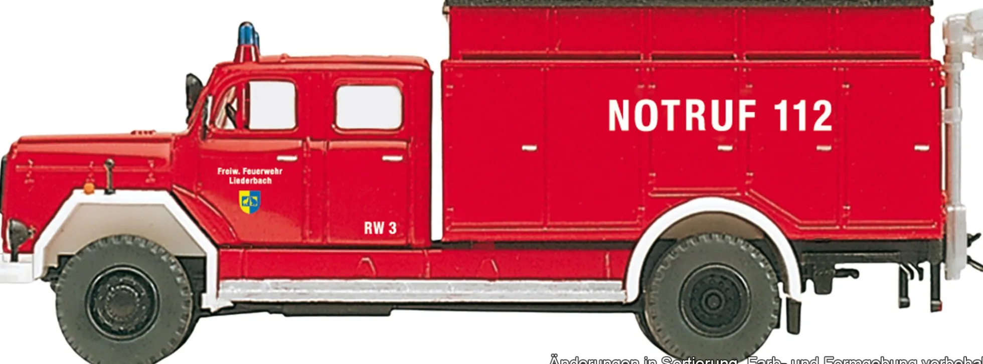 Preiser 31204 Magirus 200 D 16 A RW 3 | Blaulichtmodell Bausatz 1:87