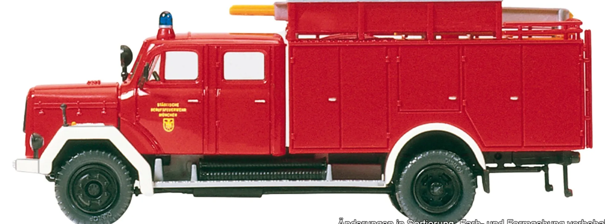 Preiser 31261 Magirus 150 D 10 A TroTLF 16 | Blaulichtmodell Bausatz 1:87