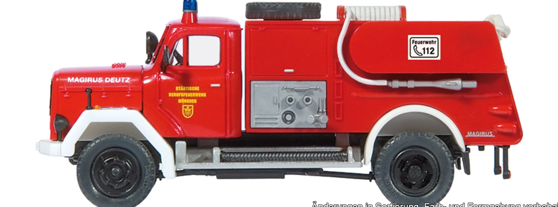 Preiser 31257 Magirus 150 D 10 A ZLF 24 | Blaulichtmodell Bausatz 1:87