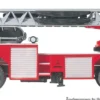 Preiser 31134 Magirus DLK 23-12 Drehleiter | Blaulichtmodell Bausatz 1:87