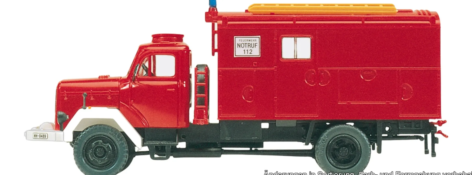 Preiser 31308 Magirus F Mercur 120 D 10 A GKW | Blaulichtmodell Bausatz 1:87