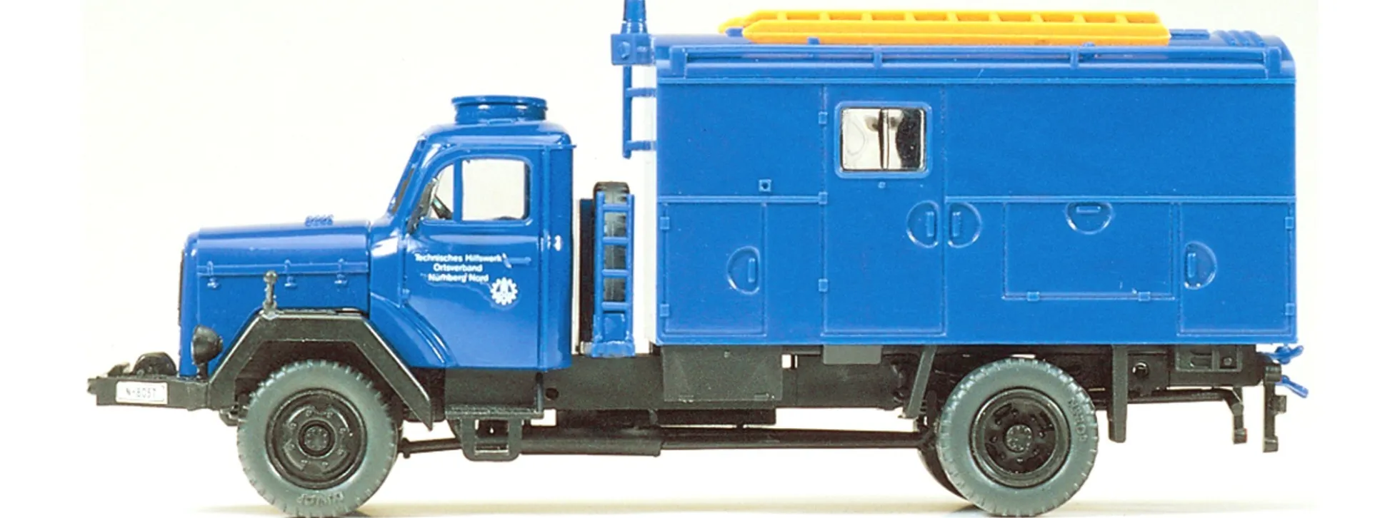 Preiser 31306 Magirus Mercur THW Gerätewagen Bausatz 1:87