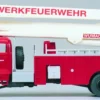 Preiser 31180 Mercedes-Benz LA1924 Gelenkbuehne Feuerwehr Bausatz Spur H0