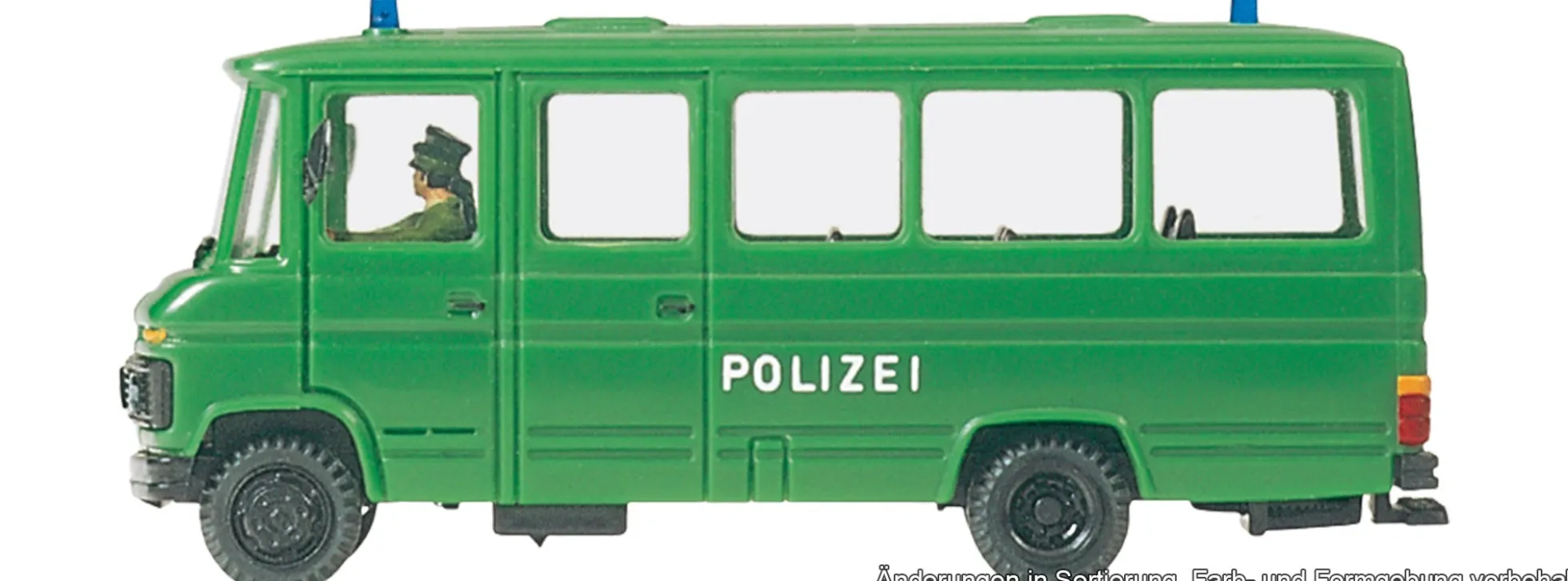 Preiser 37020 Mercedes-Benz L 508 D Grukw Polizei | Blaulichtmodell 1:87