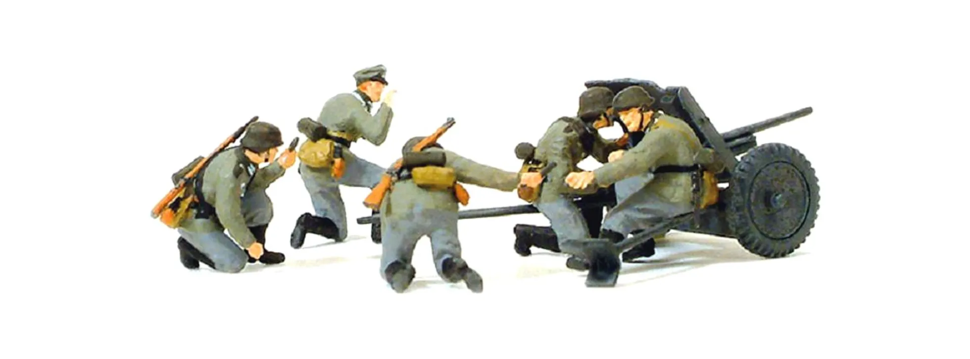Preiser 16591 PAK L/45 im Gefecht DR Militaria-Bausatz 1:87