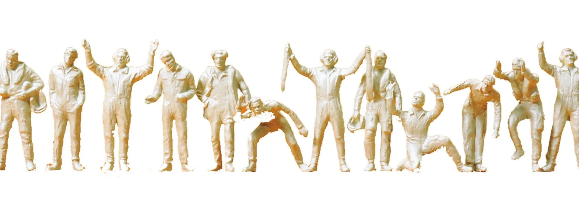 Preiser 67000 Piloten und Bodenpersonal Figuren Bausatz 1:48