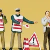 Preiser 10419 Polizisten mit Warnweste | Figuren Spur H0 1:87