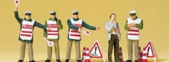 Preiser 10419 Polizisten mit Warnweste | Figuren Spur H0 1:87