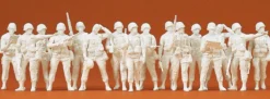 Preiser 16529 US-Infanterie modern | 16 unbemalte Figuren | Spur H0