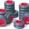 Preiser 21039 Zirkus Krone Räderset rot | Spur H0