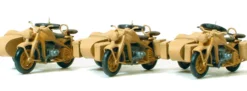 Preiser 16563 Zündapp KS 750 Militärgespann | Motorradmodell Bausatz 1:87