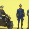 Preiser 10565 Zündapp mit Beiwagen und Passanten | Figuren Spur H0
